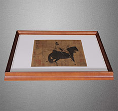 新巴尔虎左书画装裱配框服务案例